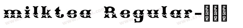 milktea Regular字体转换